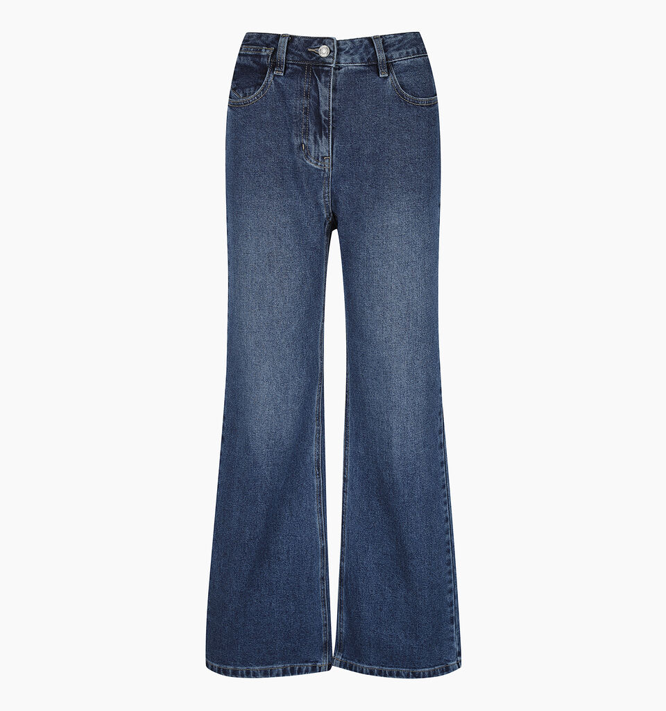 TROUSERS - sisley k jeans flare & bootcuts - Dark Blue | Sisley K image number 1